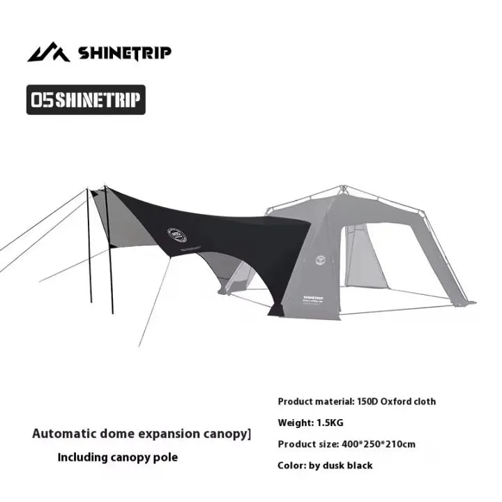 山趣(やましゅみ)/SHINE TRIP Outdoors(シャイン・トリップ アウトドアーズ)#05 オートドームキャノピー|自動展開式キャノピーシェルター