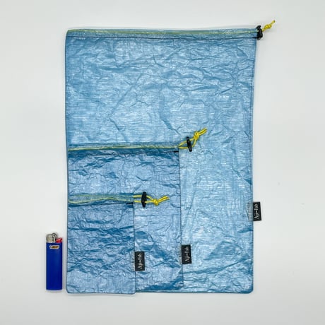 Ajito Fabrics アジトファブリクス kinchaku L size DCF0.51oz Blue ブルー