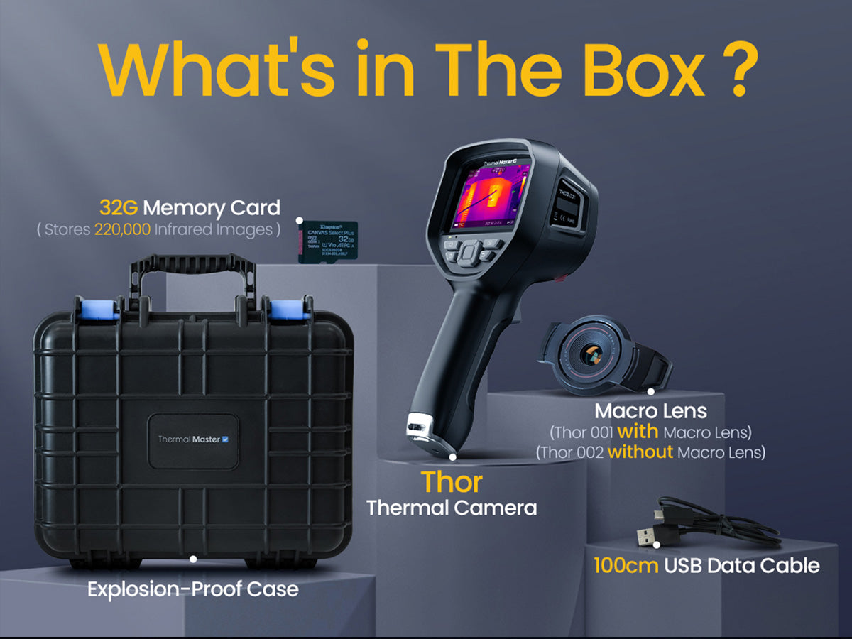 【現場対応型ハイエンドモデル】Thermal Master THOR001|25Hz・256×192解像度|±1.5℃高精度・マクロ8cm対応・Wi-Fi/USB接続・PC分析対応サーマルカメラ