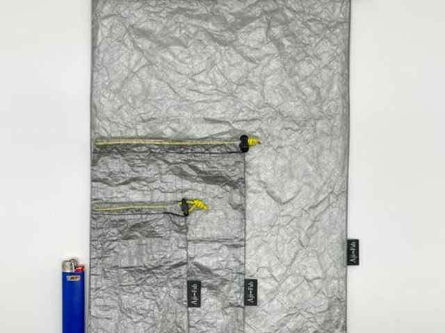 Ajito Fabrics アジトファブリクス kinchaku S size DCF0.8oz ブラック ホワイト