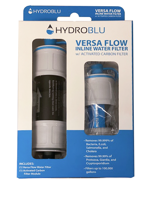 ハイドロブルー ヴァーサフロー カーボンフィルター セット 軽量 水フィルター 浄水 HYDROBLU VersaFlow with Activated Carbon Filter HB-VF-06
