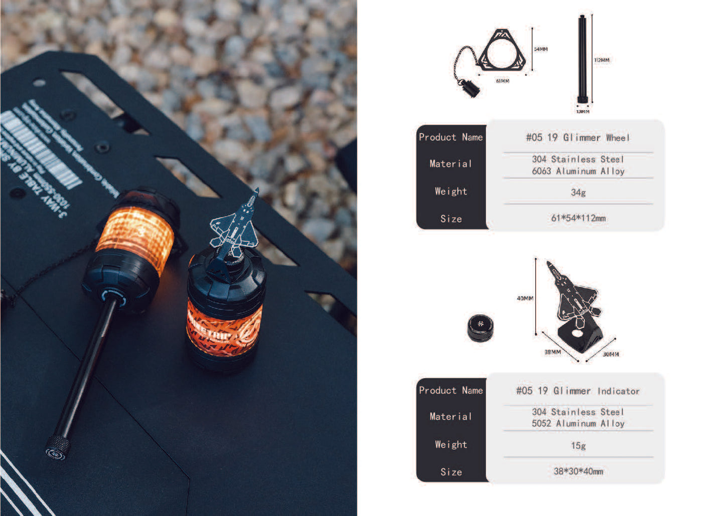 山趣(ShineTrip) ST-05シリーズ 19灯 ナビゲーションマーク&ランプホイール(ブラック)