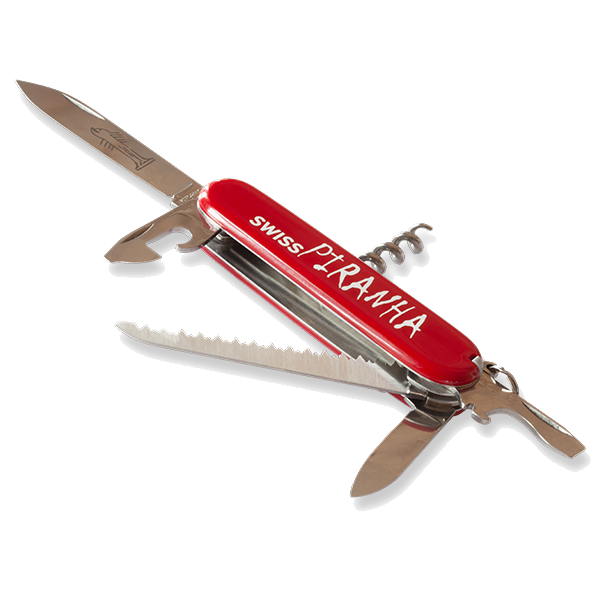 SwissPiranha(スイスピラニア)Camper Pocket Knife by Victorinox®(キャンパー ポケットナイフ バイ ビクトリノックス)13機能 マルチツール