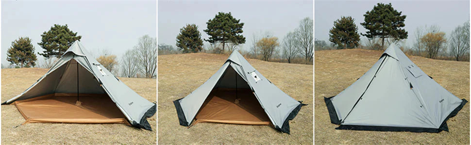 【KingCamp|キングキャンプ】ワンポールテント 320×320×160cm(グレー)