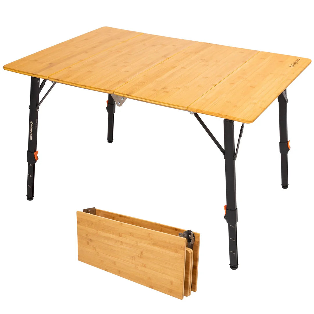 KingCamp｜キングキャンプ】BAMBOO P10070｜竹製キャンプテーブル 100