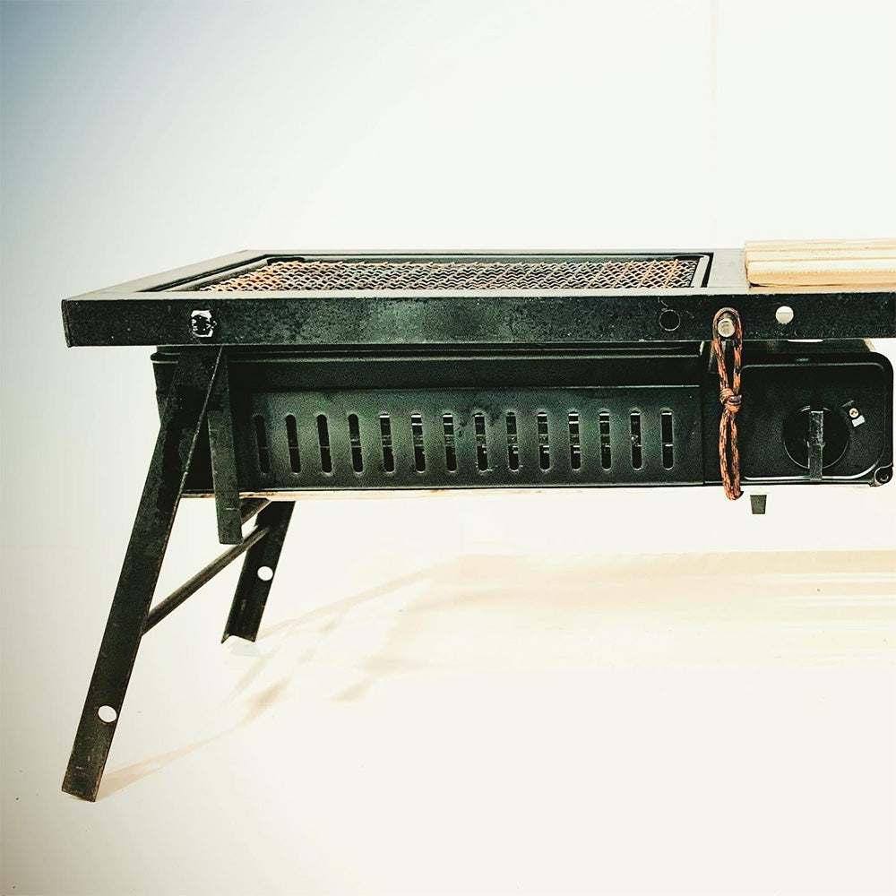 Tetsu/Moku Design ロバタニテーブル 鉄 炉端焼き