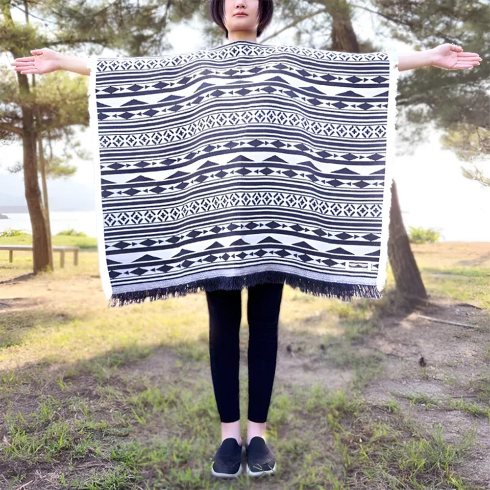 THE MAGIC HOUR Cotton Blanket マジックアワー ポンチョタイプ ブランケットタイプ