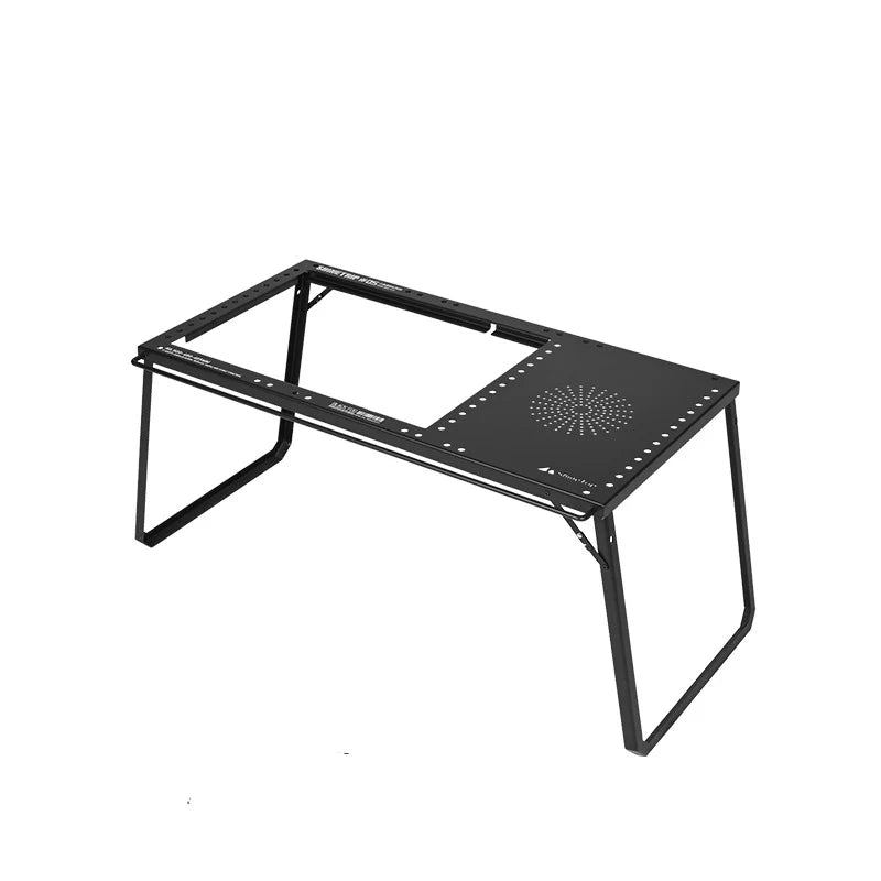 山趣(ShineTrip/シャイン・トリップ)#05 Series Black Mist IGT Camping Table + Shelf|ブラックミスト IGTモジュラーキャンプテーブル+2段シェルフセット