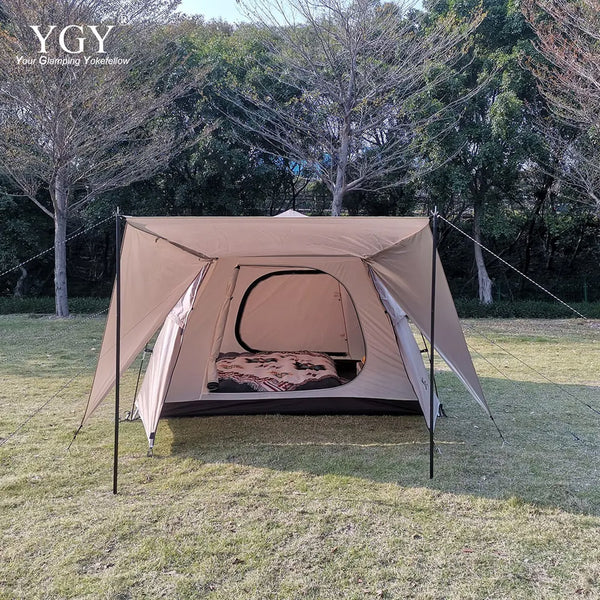 YGY ダブルウォール ポップアップテント 3-4人用 キャンプテント
