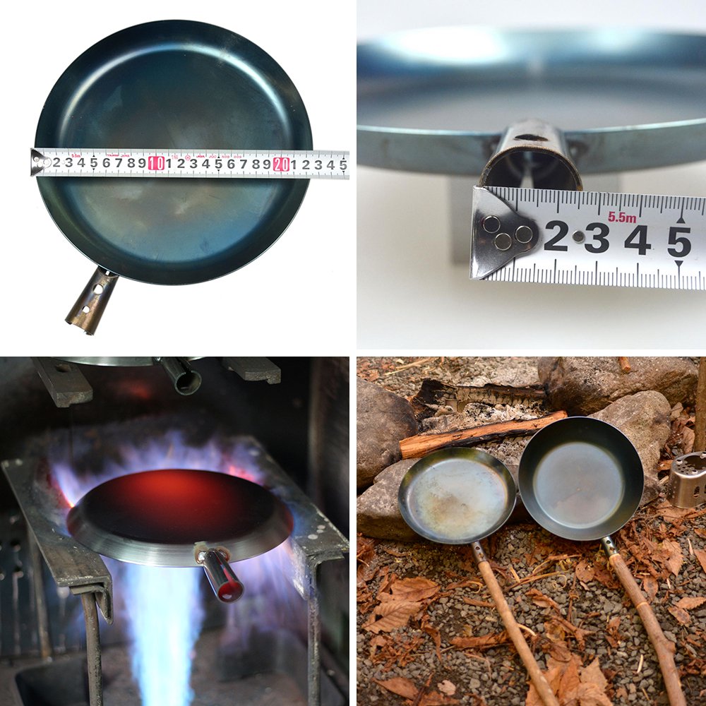 ブッシュクラフト たき火フライパン クッカー キャンプ用品 Bush Craft