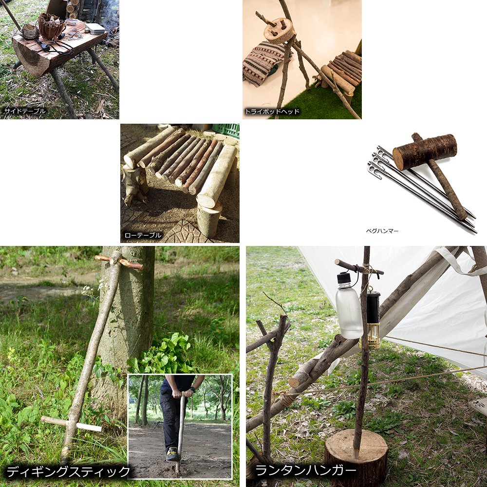 ブッシュドリル 穴あけドリル ハンドドリル 木材 穴あけ 工具 手動 ブッシュクラフト サバイバル キャンプ アウトドア BBQ Bush Craft Drill