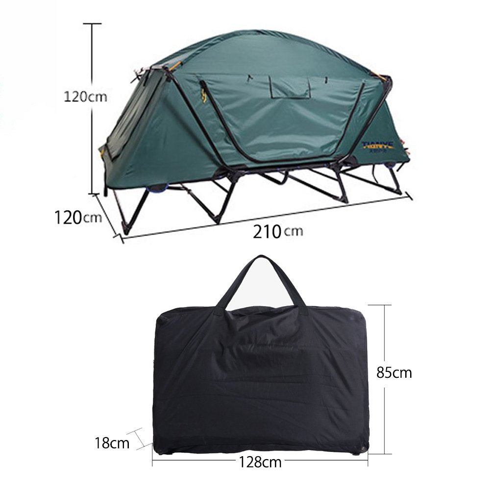 オフグラウンドテント キャンピングベッド 脚付き キャンプ用ベット ダブルサイズ 2人用 カタツムリテント Huehuecoyotl Outdoor Works Offground Tent