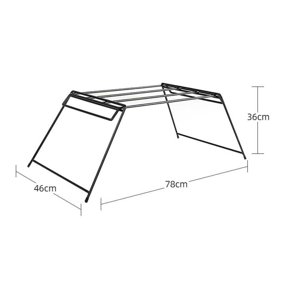 屋外アイアン折りたたみテーブル バー&メッシュテーブル キャンプテーブル Huehuecoyotl Outdoor Works Camp Bar & Mesh Table