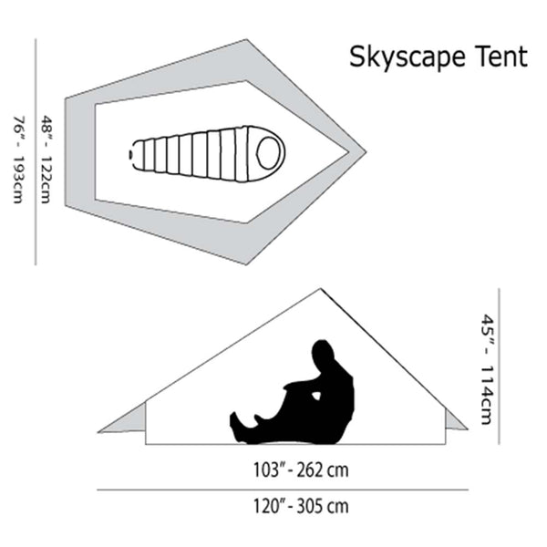 シックスムーンデザインズ スカイスケイプトレッカー スカウト ハイキングテント ソロテント 1134g Six Moon Designs Skyscape Trekker Scout