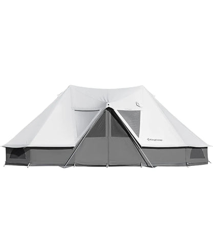 【KingCamp｜キングキャンプ】Khan Palace｜グレー｜超大型T/Cグランピングテント（煙突穴付・二重構造）