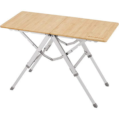 【KingCamp｜キングキャンプ】BAMBOO P8740｜竹製キャンプテーブル 87×40cm 高さ3段階調整（36/50/60cm）