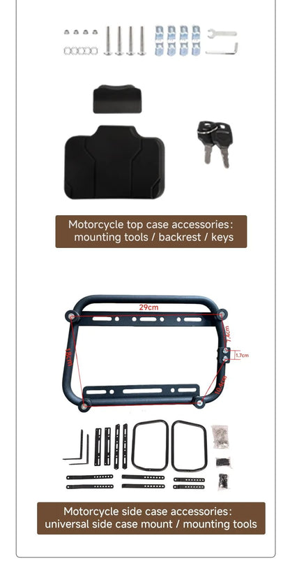 ロックブルック ROCKBROOK BX1028V3 MOTO アルミモーターサイクルケース サイドテーブル付き