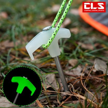 蓄光ペグ 25cm｜夜間安全・高強度ステンレス製アウトドアテント用ペグ