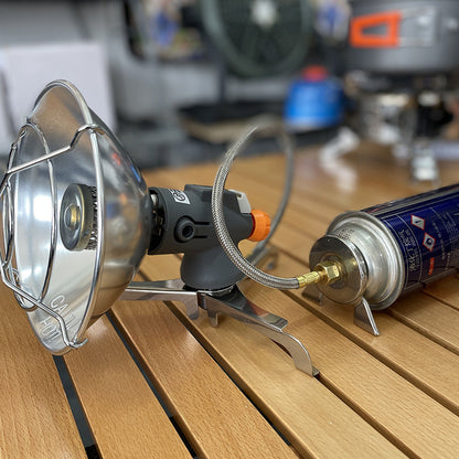 アウトドアキャンプ用ポータブルヒーター｜電子着火式 小型ガスストーブ（収納ケース付き）