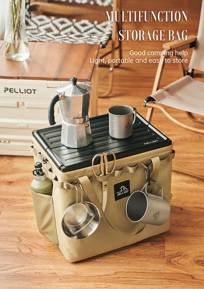 折りたたみ式キャンプ収納ボックス｜防水・大容量30L・多機能アウトドアギア収納