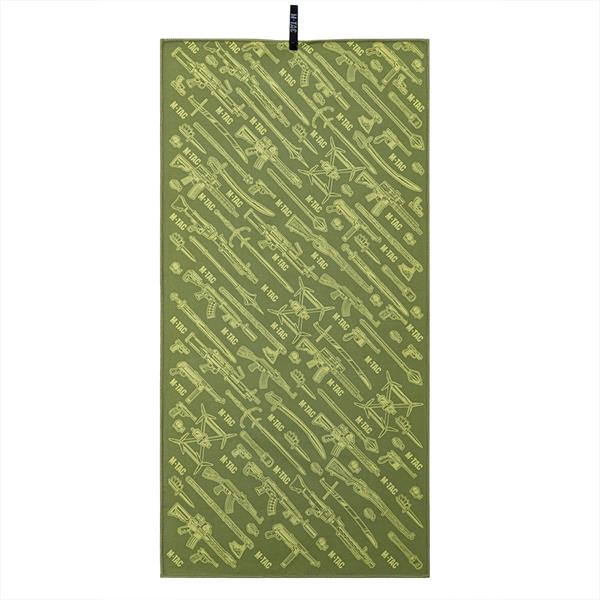 M-TAC（エムタック） Microfiber Towel Weapon 150×75 Green マイクロファイバータオル（10558001）