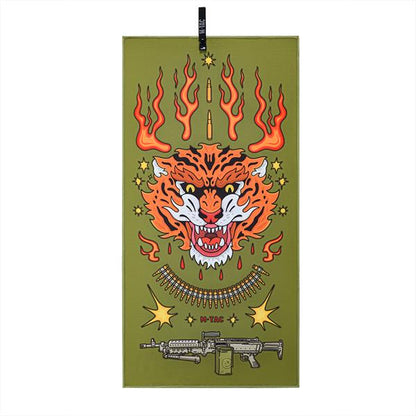 M-TAC（エムタック） Microfiber Towel 150×75cm Tiger Stripes マイクロファイバータオル（10559000）