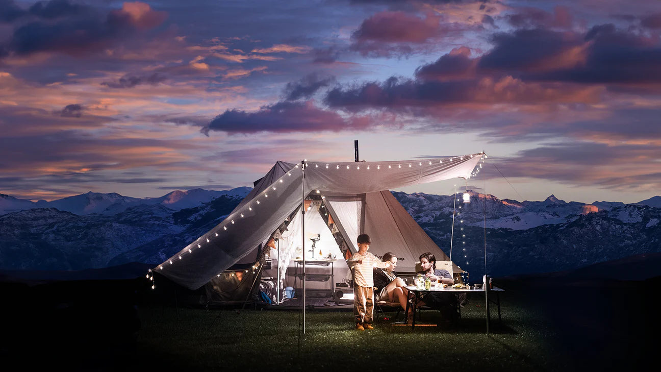 【KingCamp｜キングキャンプ】Khan Villa Tent｜グレー｜8人用 コットン グランピングテント（4シーズン対応）