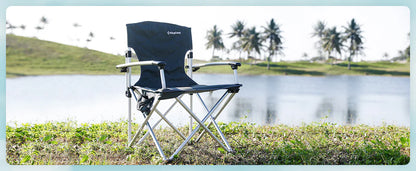 【KingCamp｜キングキャンプ】STRIPS HARD ARM CHAIR｜アウトドアチェア 肘掛け付き 折りたたみチェア