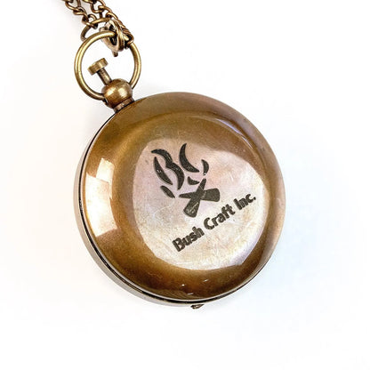 Bush Craft Inc. ブッシュクラフト 懐中コンパス日時計 ブロンズ シルバー