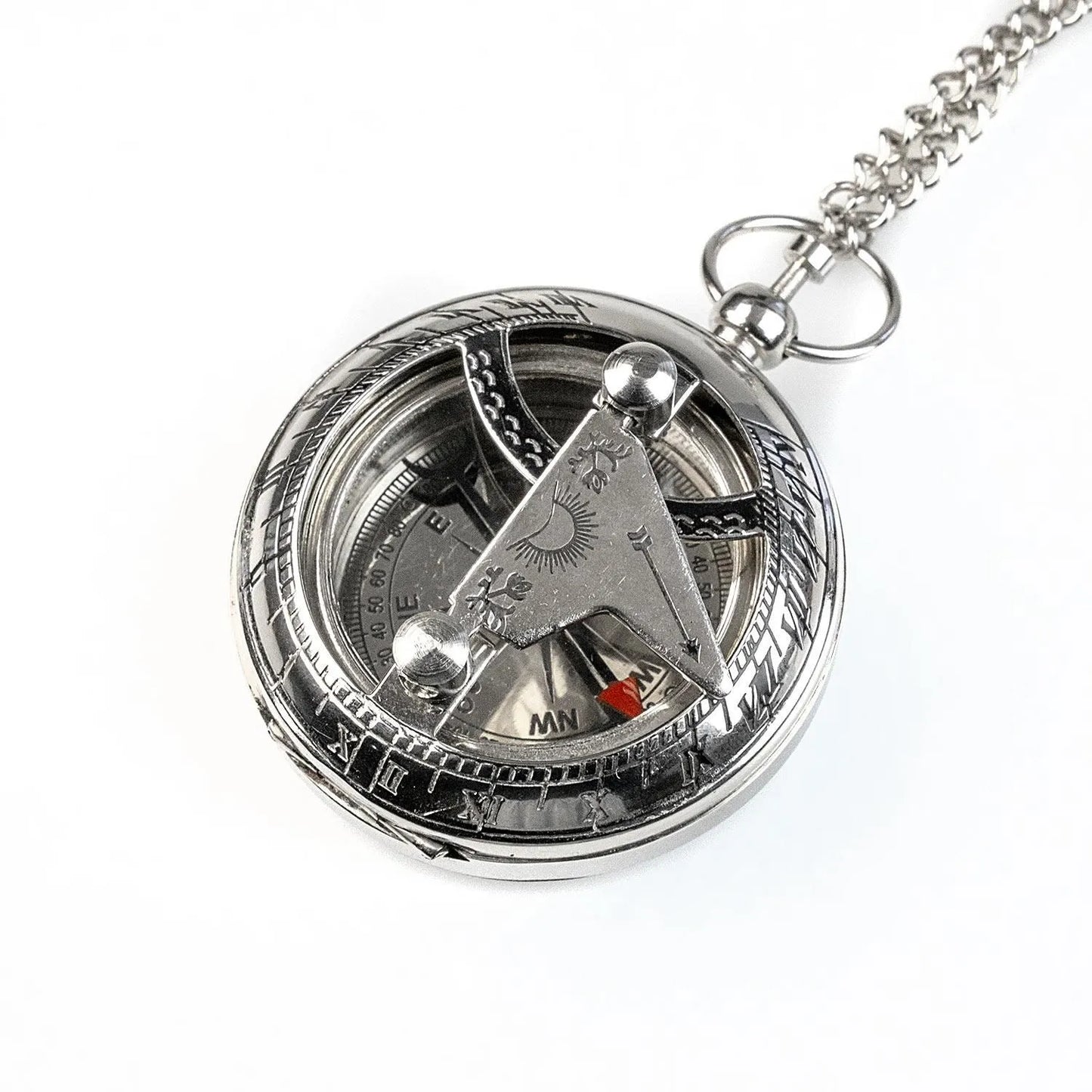 Bush Craft Inc. ブッシュクラフト 懐中コンパス日時計 ブロンズ シルバー