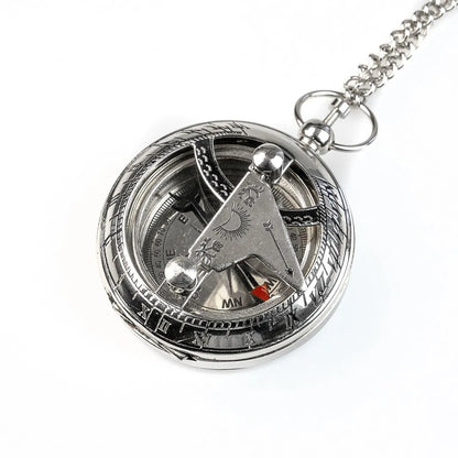 Bush Craft Inc. ブッシュクラフト 懐中コンパス日時計 ブロンズ シルバー