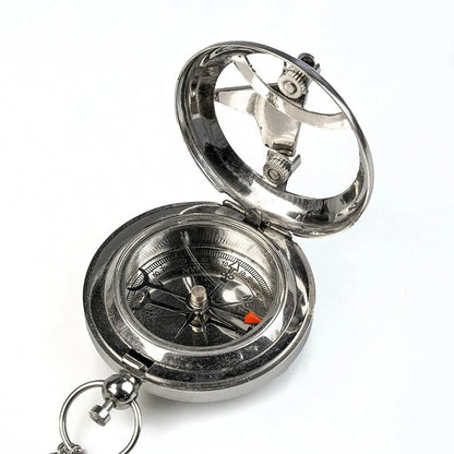 Bush Craft Inc. ブッシュクラフト 懐中コンパス日時計 ブロンズ シルバー