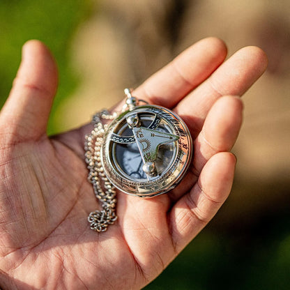 Bush Craft Inc. ブッシュクラフト 懐中コンパス日時計 ブロンズ シルバー