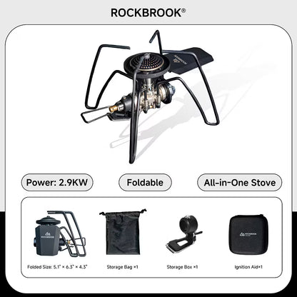 ロックブルック 折りたたみ式 ポータブルストーブ Rockbrook SV9002