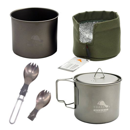 TOAKS（トークス） Titanium 550ml Pot Cook Set チタン 550ml ポット クックセット CS-16