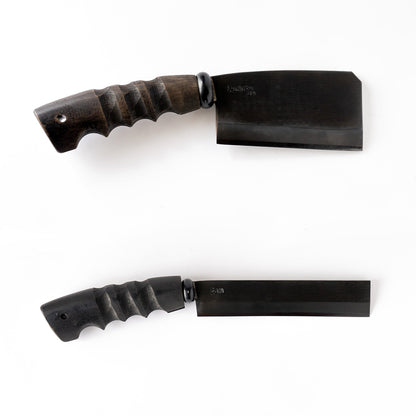 96【KURO】漆黒のナタ2本セット｜太型＆細型｜薪割り・焚き火対応ツール