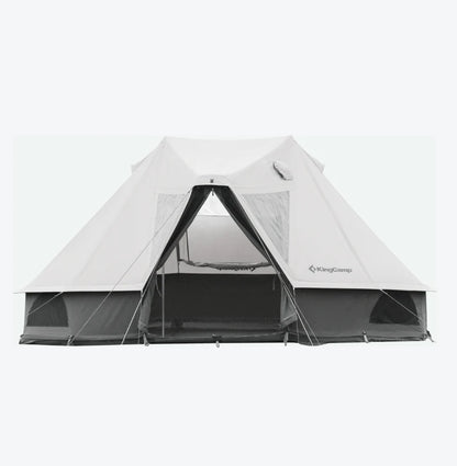 【KingCamp｜キングキャンプ】Khan Villa Tent｜グレー｜8人用 コットン グランピングテント（4シーズン対応）