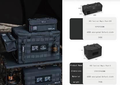 山趣（ShineTrip／やましゅみ）ST-05 タクティカルマジックパック｜モールシステム対応ギア収納バッグ 5サイズ（M／S／XS／XXS／Sオーガナイザー）