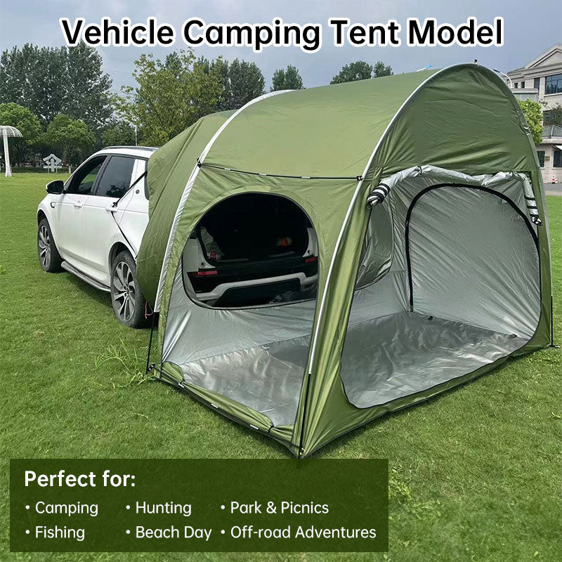Outdoor Car Trunk Rear Tent with Canopy｜車中泊＆キャンプ用 リアテント 日除け・防水