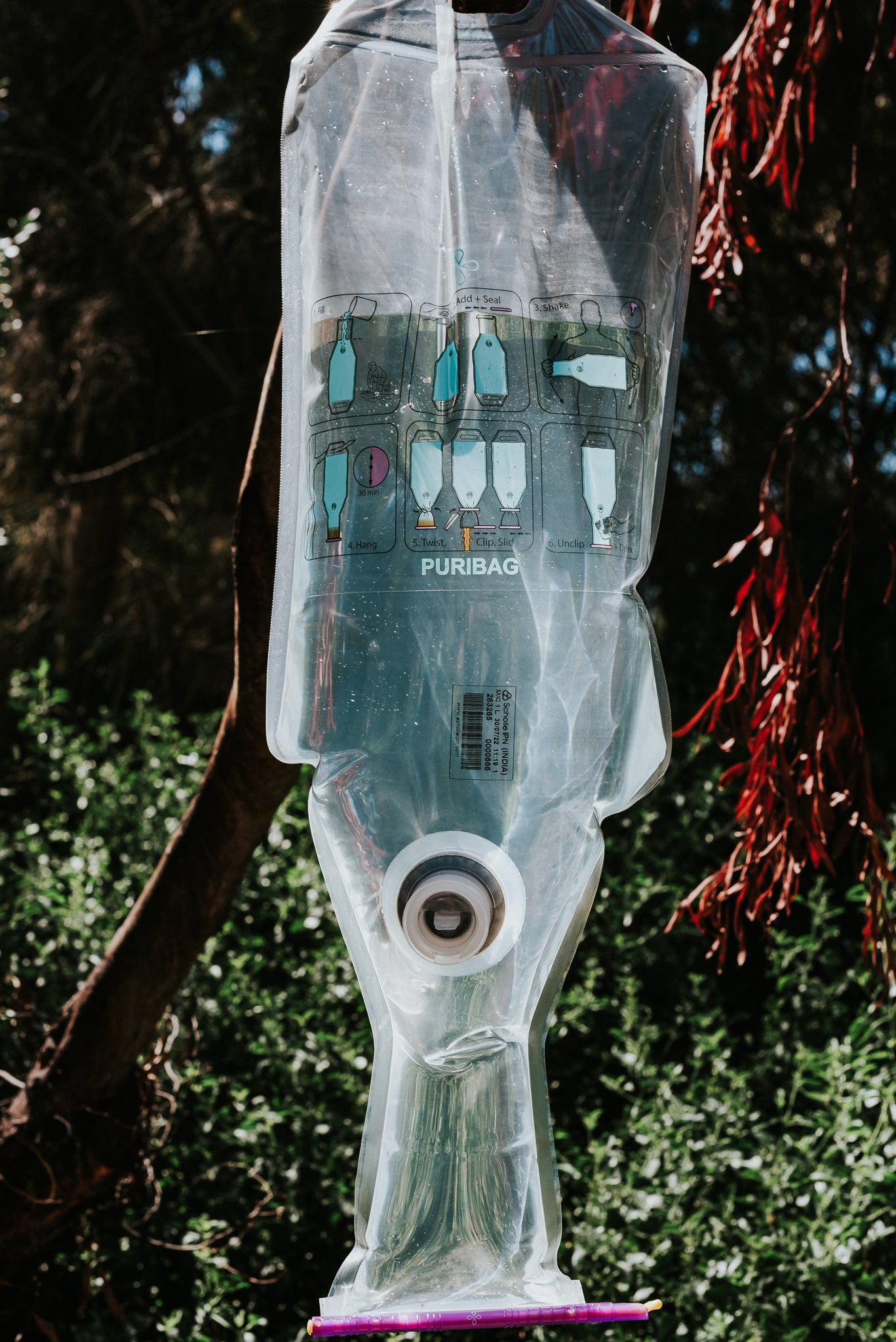 PURIBAG（プリバッグ） Puribag 120L System ポータブル浄水システム 非常用浄水バッグ