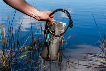 PURIBAG プリバッグ Adventure Bladder 2L 携帯浄水ウォーターブラダー｜0.1ミクロン中空糸膜フィルター搭載