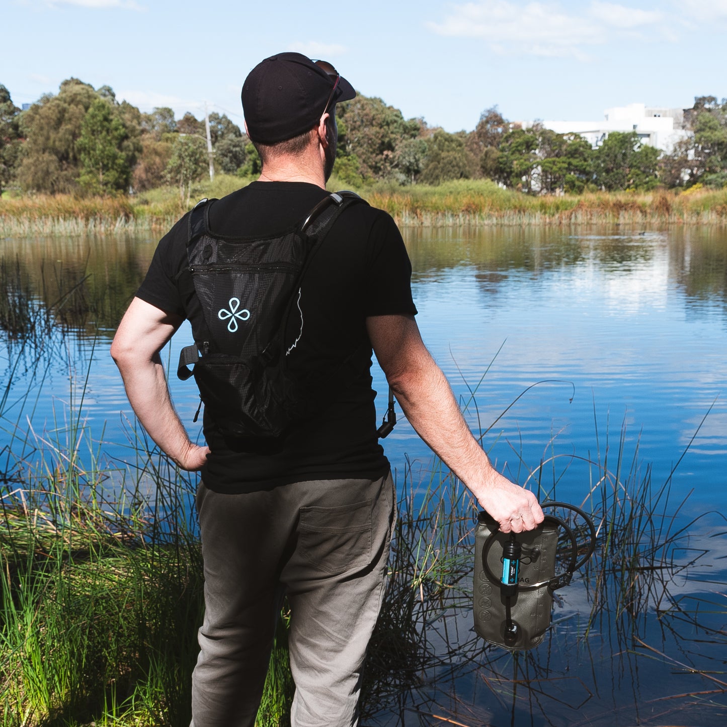 PURIBAG プリバッグ Adventure Pack 携帯浄水バックパックシステム 2L｜Microフィルター付属