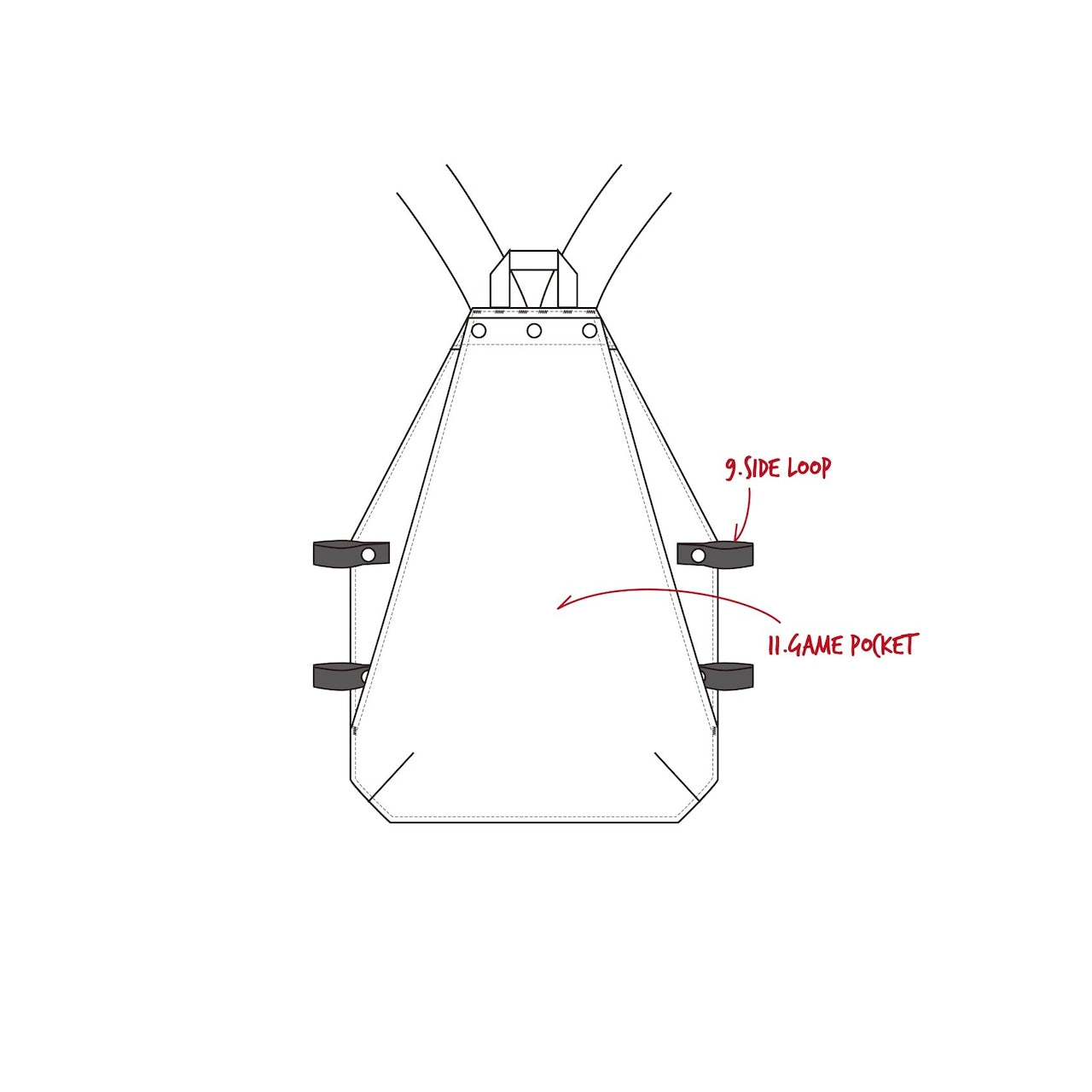 アンルーフ キャンプベスト unroof  Gearbox vest [UR0805]