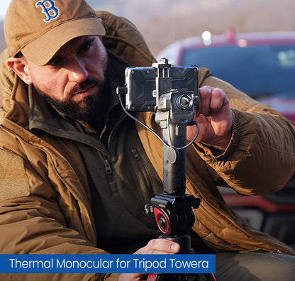 【Android専用・狩猟特化モデル】Thermal Master T2 Max｜1600ヤード対応サーマルスコープ｜13mmレンズ・15倍ズーム・50Hz表示・タクティカルハンドル付属｜赤外線ハンティング単眼鏡