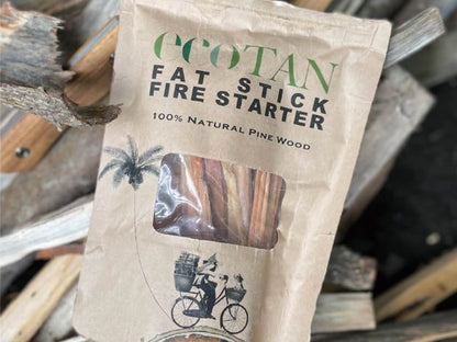 uncle-b ecoTAN FAT STICK FIRE STARTER（天然由来100％／パイン材着火剤）　３個セット