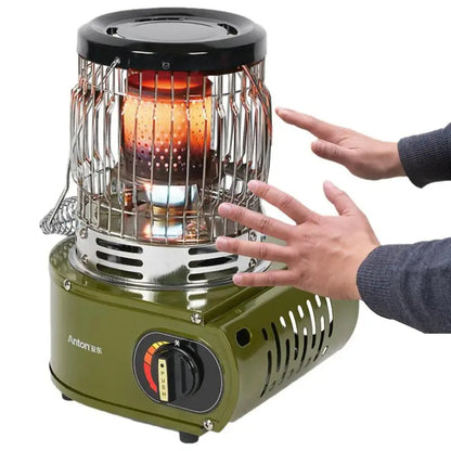 Outdoor Gas Heater Camping Stove｜キャンプ用 ポータブル ガスヒーター＆ストーブ（アーミーグリーン／ベージュ）
