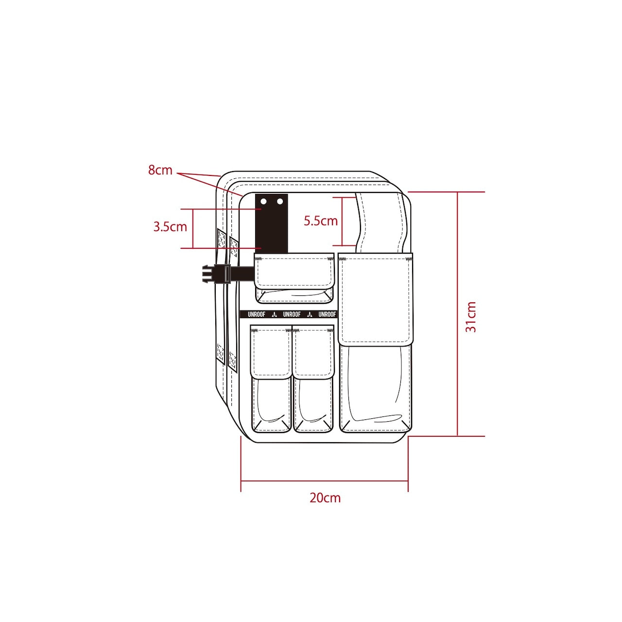 アンルーフ キャンプベスト unroof  Gearbox vest [UR0805]