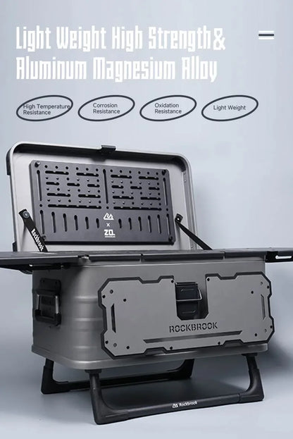 ロックブルック 20周年限定版 50L 30L アルミテーブルボックス Rockbrook 50L 30L GREY/BLACK Aluminum Table Box KARGO ANNI2024 BX1025 BX1026