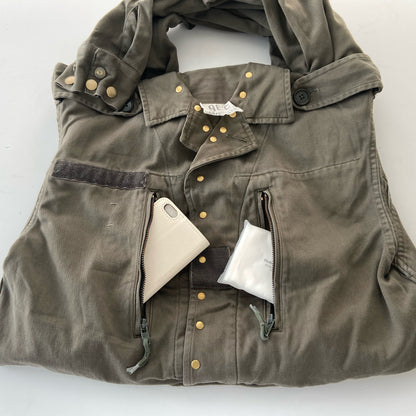 【Yabo】フランス軍ミリタリーリメイク 2WAYショルダーバッグ｜F2ジャケット＆M47チノシャツ使用｜A4対応・ユニセックス可