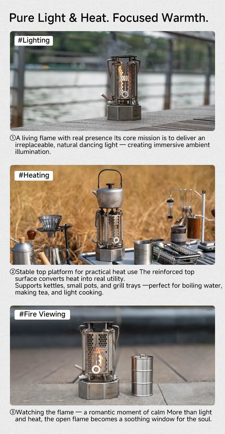 ROCKBROOK ロックブルック ST0001 ヴィンテージ ポータブル 灯油ランタン Light Realm Kerosene Lantern
